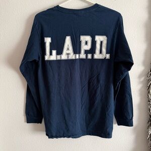 Yazbek • LAPD Long Sleeve Graphic Tee • Size Medium